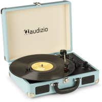 Audizio RP114BL - tocadiscos retro en estuche azul - tocadiscos con altavoces y software para PC
