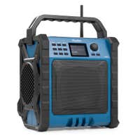Audizio Jobsite XL – Radio de trabajo con Bluetooth, batería y DAB+ resistente al polvo y salpicaduras