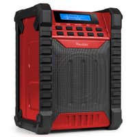 Audizio Jobsite – Radio de obra Bluetooth DAB+ FM con batería IP54 color rojo