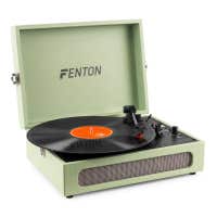 Fenton RP118C Tocadiscos retro con entrada/salida Bluetooth y USB - Verde