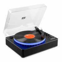 Reacondicionado - Fenton RP162LED Tocadiscos retro con Bluetooth in/out (recepción y envío) - Anillo LED - Negro