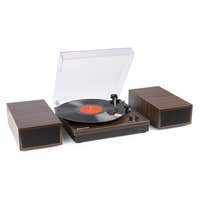 Fenton RP165D - Tocadiscos con Altavoces Integrados y Bluetooth - Color Madera Oscura