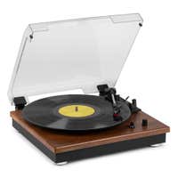 Audizio RP112L tocadiscos con Bluetooth IN/OUT y altavoces - Madera