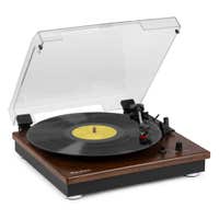 Audizio RP112D tocadiscos con Bluetooth IN/OUT y altavoces integrados - Madera Oscura