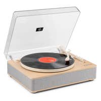 Fenton RP162S – Tocadiscos de vinilo Bluetooth con altavoces integrados y grabación USB – Color beige