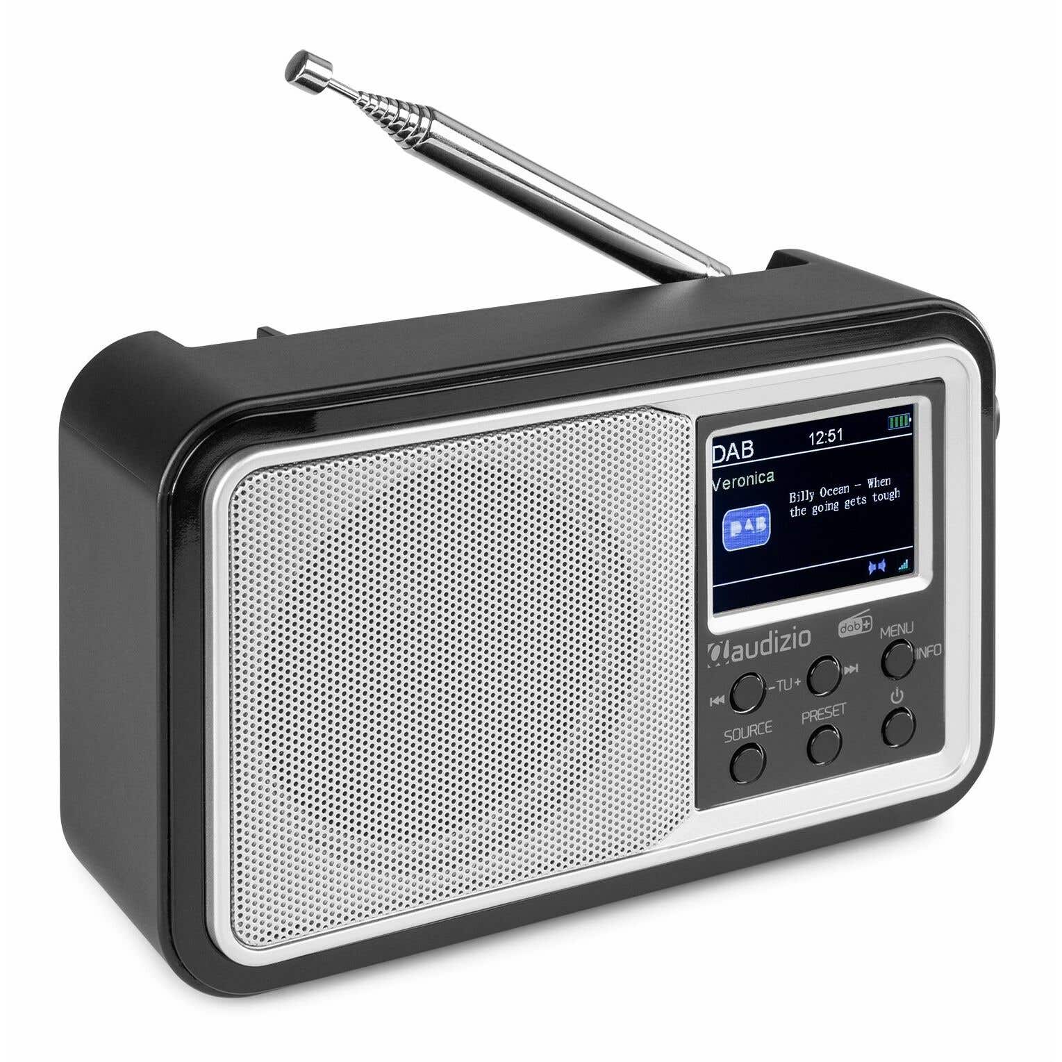 Audizio Anzio Radio Portátil DAB+ con batería Blanca