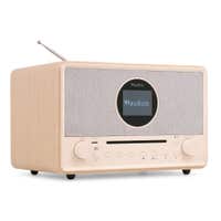 Audizio Lucca – Radio FM/DAB+ con reproductor de CD y Bluetooth, color crema
