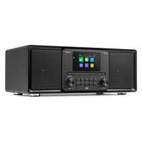 Audizio Palmi - Radio portátil DAB+ con reproductor de CD, Bluetooth, USB y 60W color negro