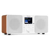 Audizio Genoa Radio FM/DAB + con Bluetooth y radio despertador, mando a distancia - Blanco