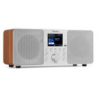 Audizio Genua Radio FM/DAB + con Bluetooth y radio despertador, mando a distancia - Plata