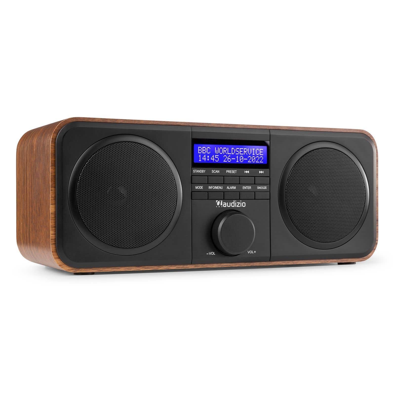 Audizio Novara DAB+ Radio estéreo Madera