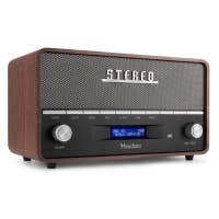 Audizio Corno Radio retro FM/DAB+ con Bluetooth - Radio portátil estéreo con alarma - 60W