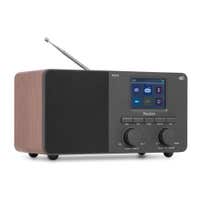 Audizio Rosta - Radio DAB+ y FM con Bluetooth 40W, pantalla TFT a color, USB y alarma, color madera