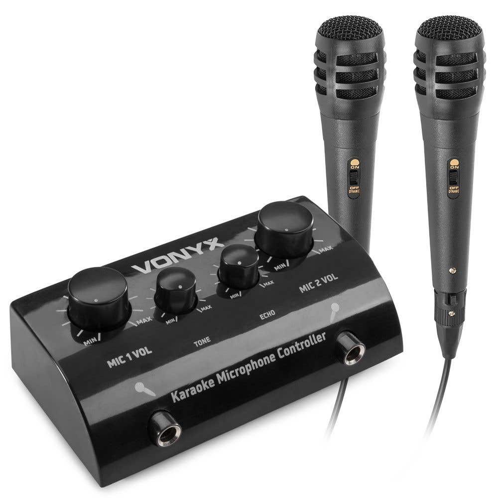 Reacondicionado - Vonyx AV430B Controlador micrófonos Karaoke Negro