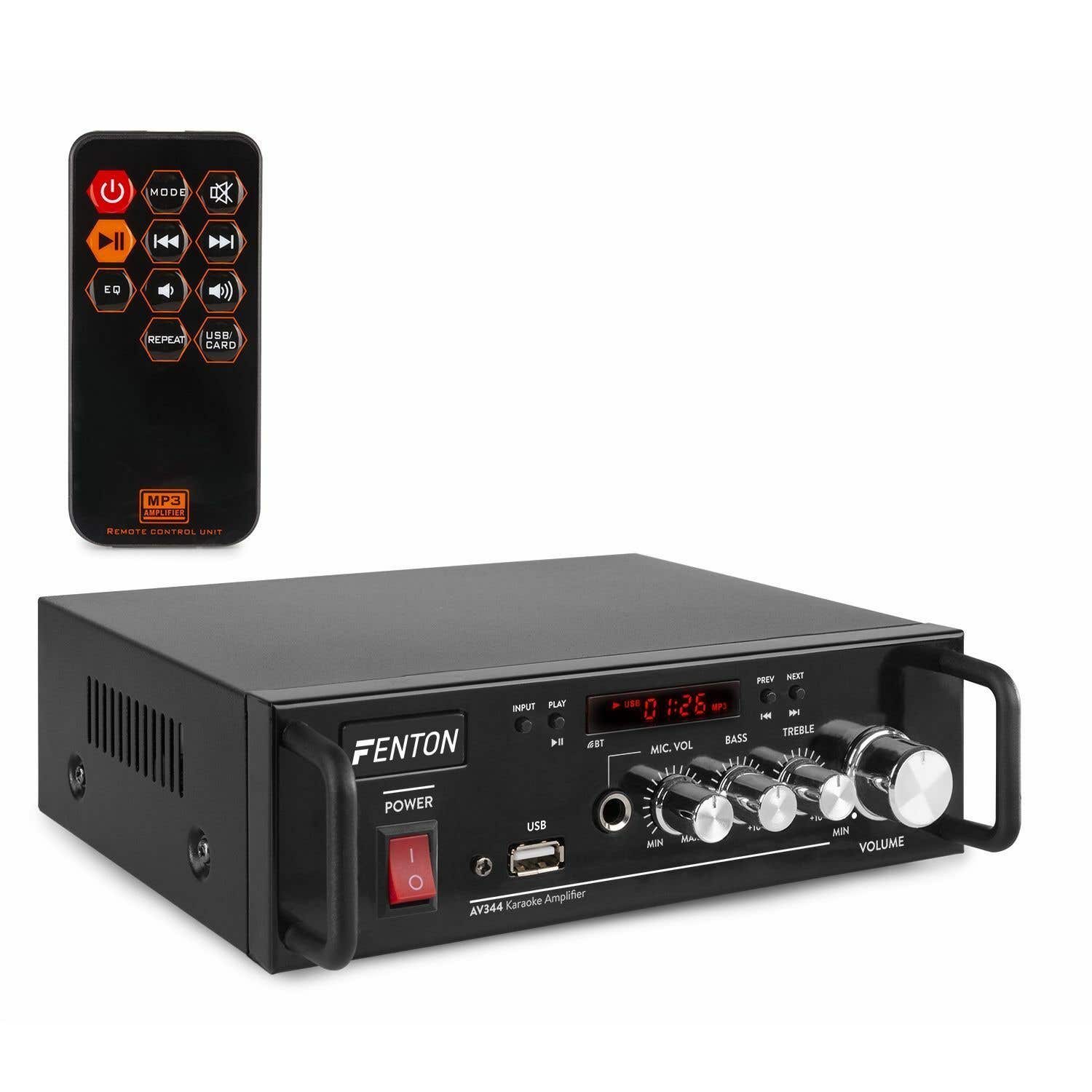 Fenton AV344 Amplificador Karaoke MP3 con Batería