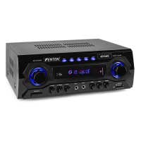 Fenton AV460 Amplificador hifi 250w x 2 canales reproductor multimedia, Karaoke, incluye mando a distancia