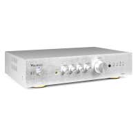 Audizio AD200B amplificador HIFI de 2 canales con bluetooth 5.0, 200w por canal, color aluminio