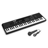Reacondicionado - MAX KD54 – Teclado piano 54 teclas para principiantes y para niñas y niños – Color negro