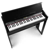 MAX RhapsodyDP61 Piano Digital - teclado profesional de 61 teclas sensibles al tacto y mueble con tapa