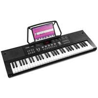 MAX KB15 Teclado con 61 teclas para principiantes - incluye micrófono y soporte para partituras