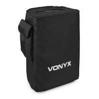 Vonyx SC10 - Funda protectora para altavoces VSA 10", resistente al agua con bolsillo lateral