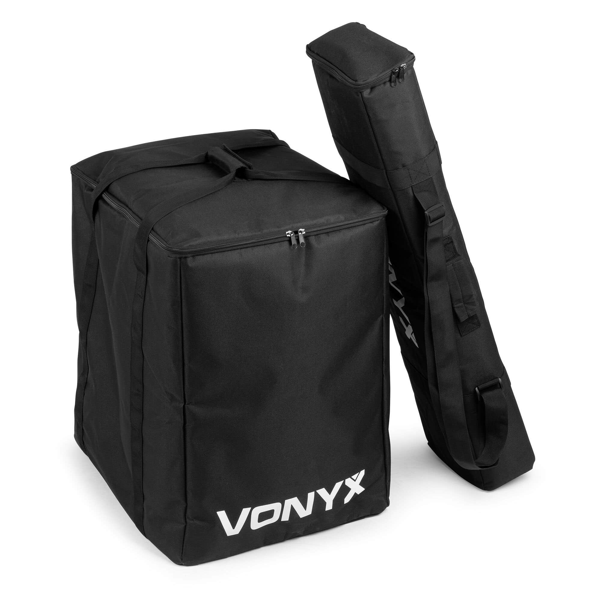 Vonyx VX808BAG - Juego de fundas protectoras para altavoz de columna VX808 en color negro