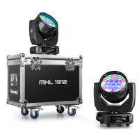 BeamZ MHL1912 Moving Head Wash with Zoom 2pcs in Flightcase
