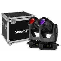 beamZ Pro Cabeza móvil Tiger 17R Beam/Spot 350W 2pcs en Flightcase