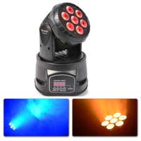 beamZ MHL74 Mini Cabeza Movil Wash 7X 10W DMX 12 Canales Quad LED