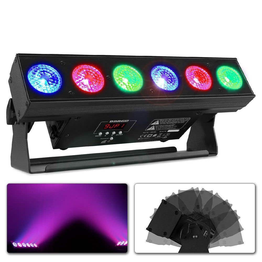 beamZ BBB612 Barra con bateria 6x 12W