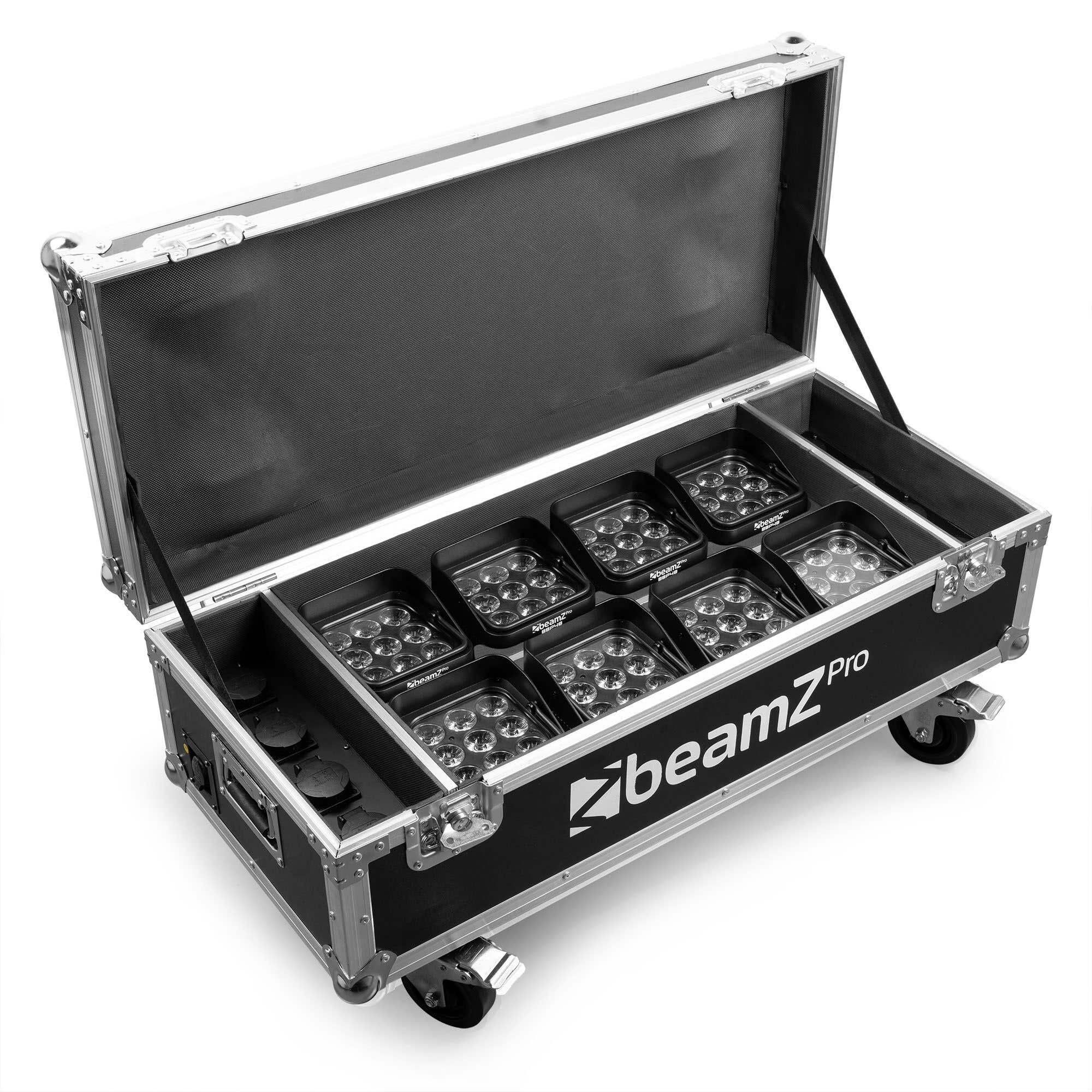 BeamZ Professional FCC12 Flightcase for 8x BBP48 Uplights with charging function