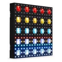 BeamZ Professional LCBP450 – Panel LED híbrido RGBW con 25 LED de 10W y 200 LED RGB SMD para efectos dinámicos y control DMX profesional