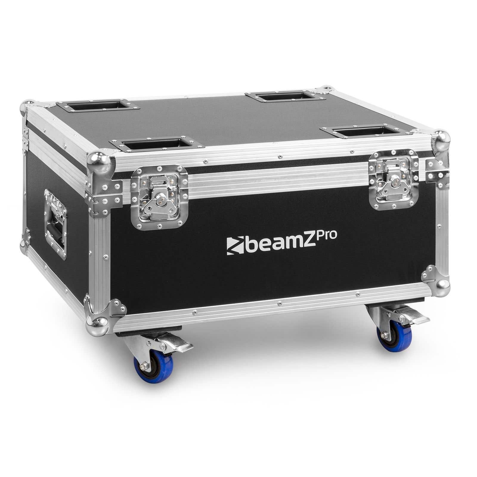 BeamZ FL128 - Flightcase profesional para 8x StarColor128 Wash Light con interior de espuma y cierres reforzados