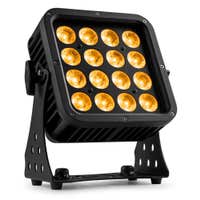 BeamZ StarColor135 - Foco LED RGBA 16 x 8W IP65 para exterior con control DMX y refrigeración sin ventilador