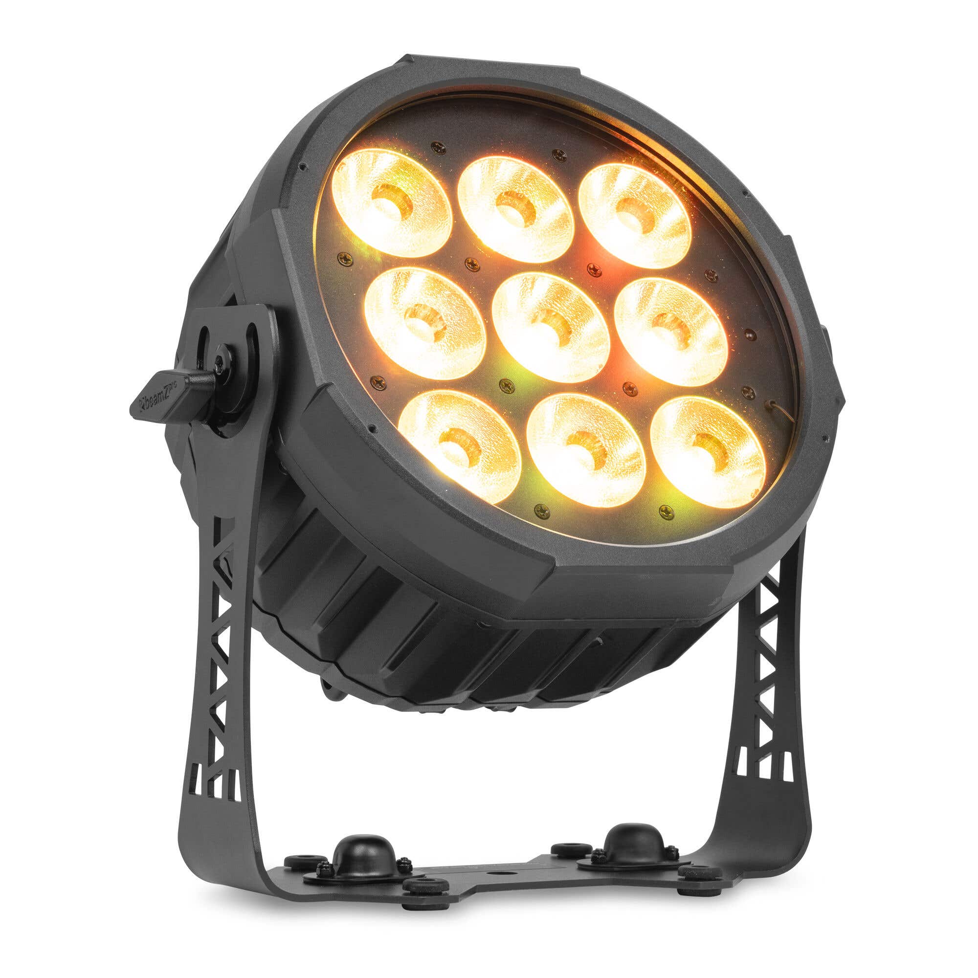 BeamZ Pro WXB920 - Foco PAR LED exterior IP65 con batería, DMX inalámbrico y 9 LED RGBALC de 20W