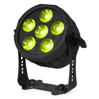 BeamZ Pro WX66 - Foco LED PAR Exterior IP65, RGBALC, 6 x 20W, DMX y WDMX, Display OLED, Color negro
