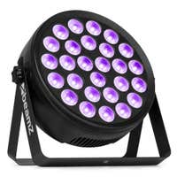BeamZ BCC260 LED PAR - Foco PAR con 27x 6W RGBAW-UV LEDs - Luz negra con mando a distancia