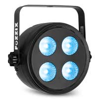 Fuzzix PLF20 Party LED par, 4x 12W LED, RGBAW-UV con mando a distancia