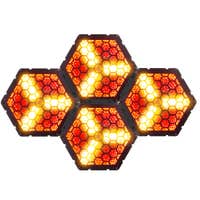 BeamZ RB90-5 Pack 4 Cegadoras Retro LED RGBA Ámbar 3x30W con Control DMX de 5 Pines