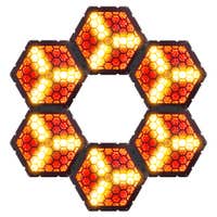 BeamZ RB90-5 Pack 6 Cegadoras Retro LED RGBA Ámbar 3x30W con Control DMX de 5 Pines