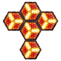 BeamZ RB90-5 Pack 5 Cegadoras Retro LED RGBA Ámbar 3x30W con Control DMX de 5 Pines