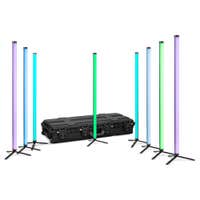 BeamZ Pro Hera M Set - 8 Tubos LED RGBWA 1m con Batería y Flightcase
