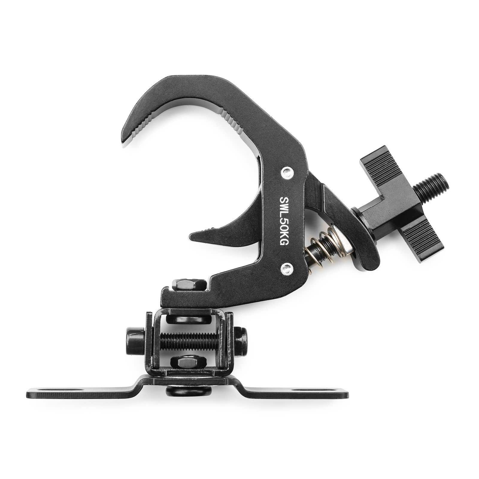 BeamZ - BC50B-75M Abrazadera plegable con gatillo para cabeza móvil, color negro