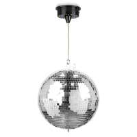 Fuzzix MB30ML Bola de Discoteca 30 cm - con motor a pilas y LED RGBW