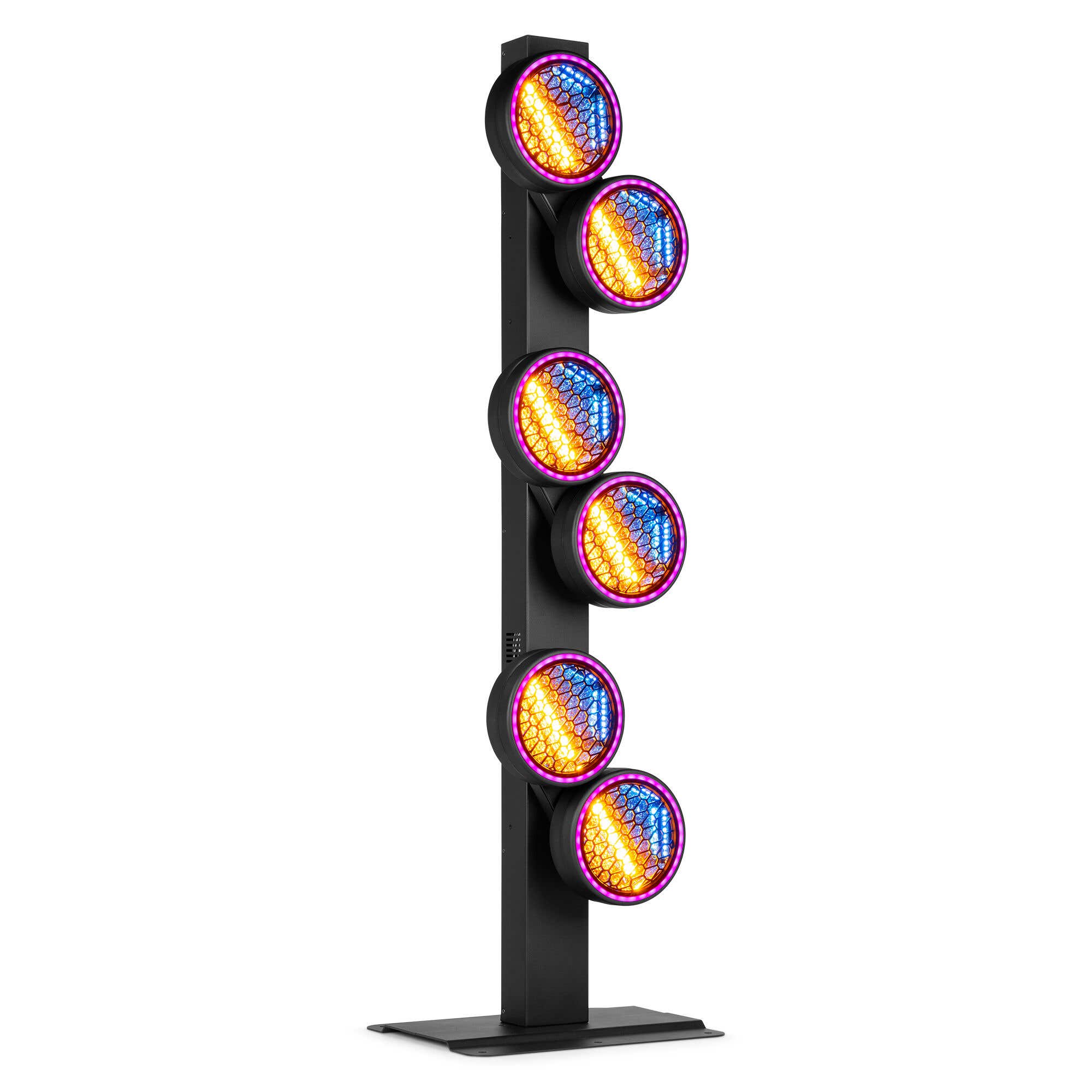 BeamZ RB640 – Torre de efectos retro blinder con 6 LEDs RGBA 40W y DMX