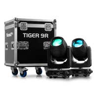 BeamZ Professional - Cabeza móvil Tiger 9R, set de 2 flightcase, con haz de 1° - 260 W