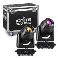 BeamZ IGNITE300LED Moving Head BSW 2pcs in Flightcase