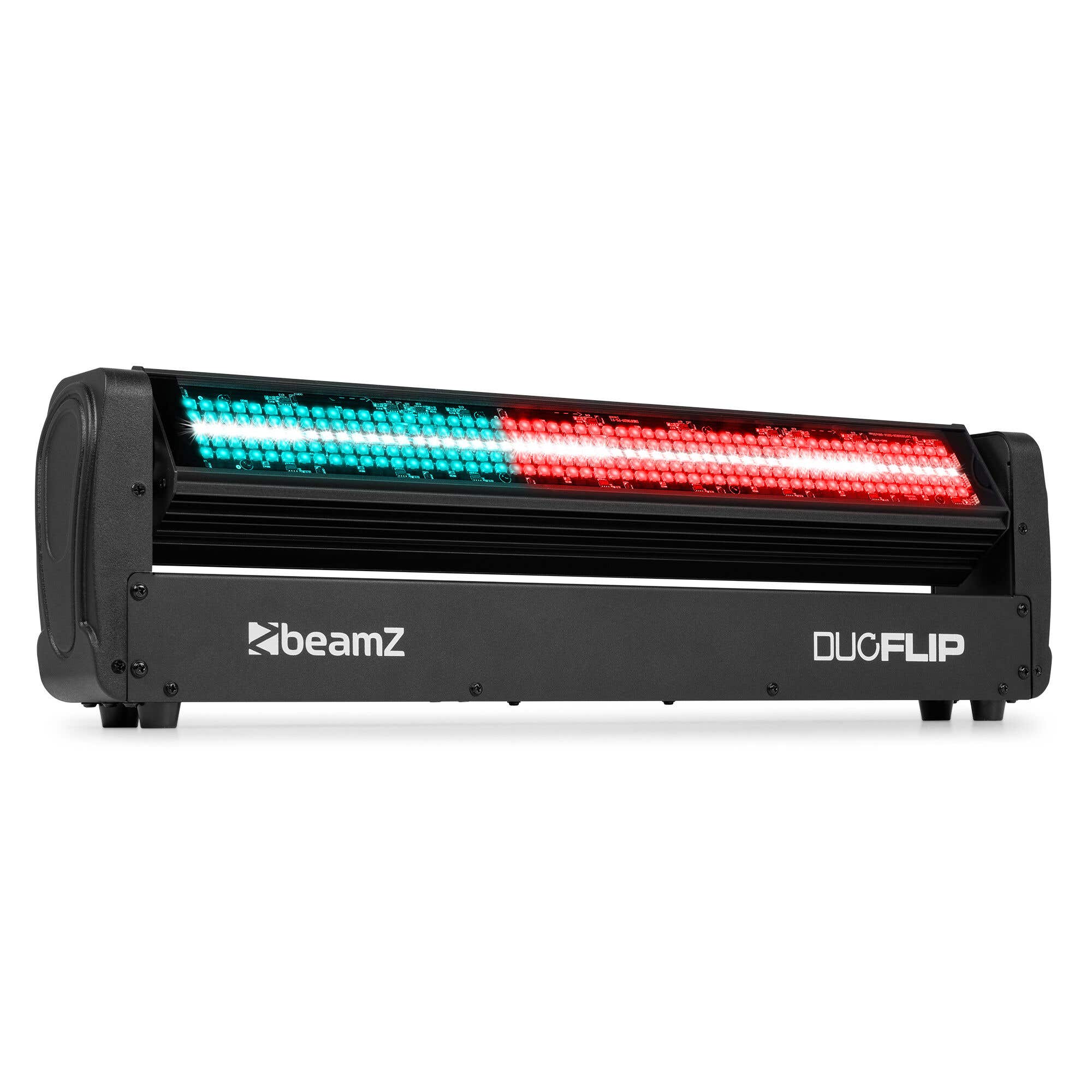 BeamZ DuoFlip - Barra móvil LED doble cara con beam RGBW, estrobo, efecto pixel y rotación infinita 360°