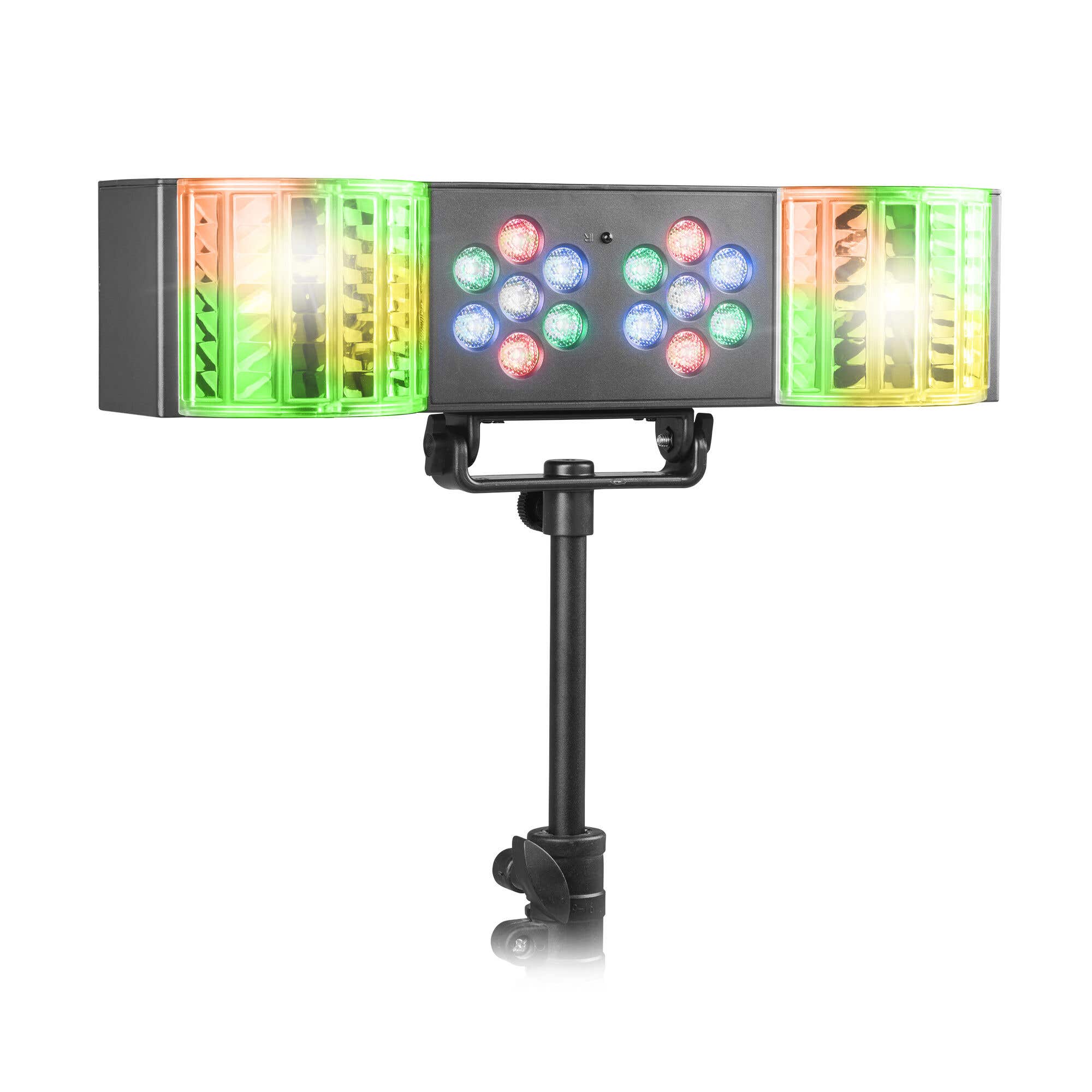 Fuzzix DerbyStar1 - Barra de fiesta - Con LED Wash y Derby - Incluye control remoto - LED RGB