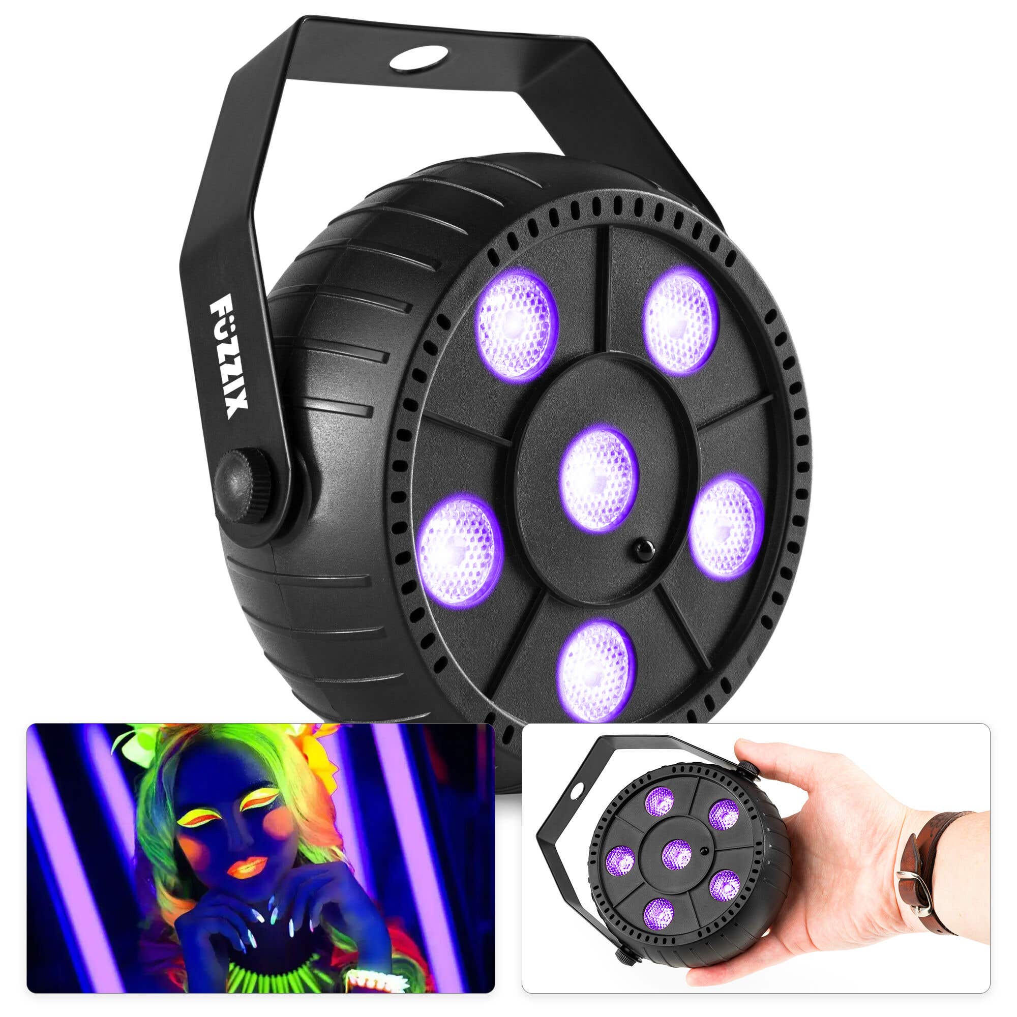beamZ PLP14 Foco Par Party con batería 6x 1W UV